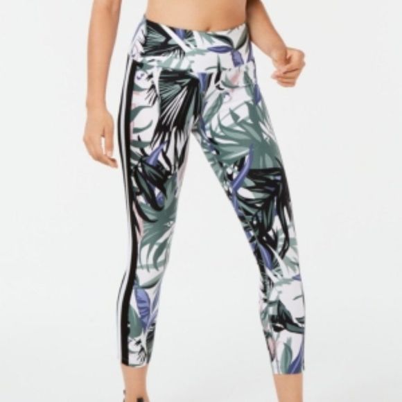 Calvin Klein Performance Wide-Stripe Leggings - Picture 1 of 9